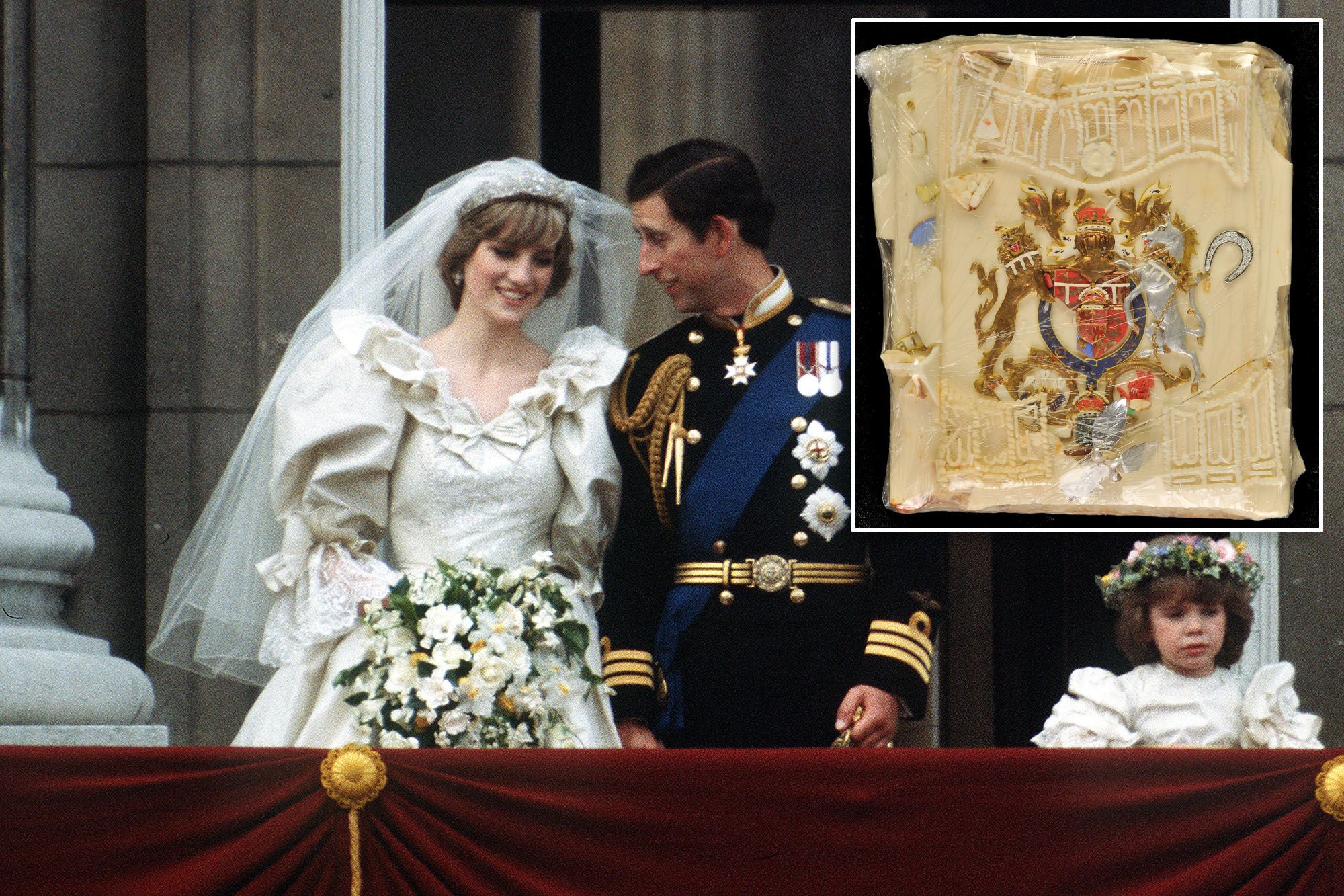 Angleterre : Une Tranche Du Gâteau De Mariage De Lady Diana Mise En Vente