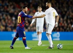 Football : Karim Benzema Réagit Au Départ De Lionel Messi Du Fc Barcelone