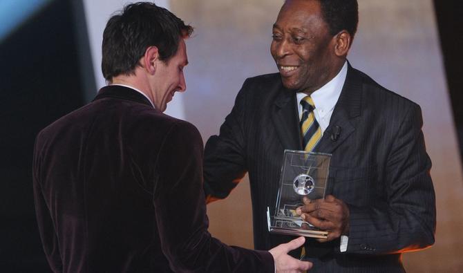 Pelé félicite Lionel Messi pour son nouveau record