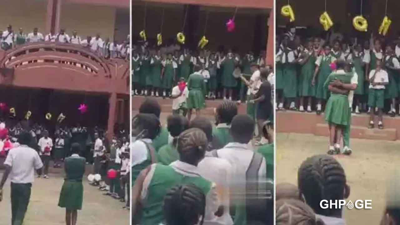 Ghana : un élève fait une demande en mariage à sa copine en pleine récréation (vidéo