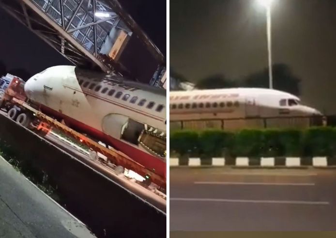 Inde : un avion coincé sous un pont près de l’aéroport de Delhi (Vidéo)