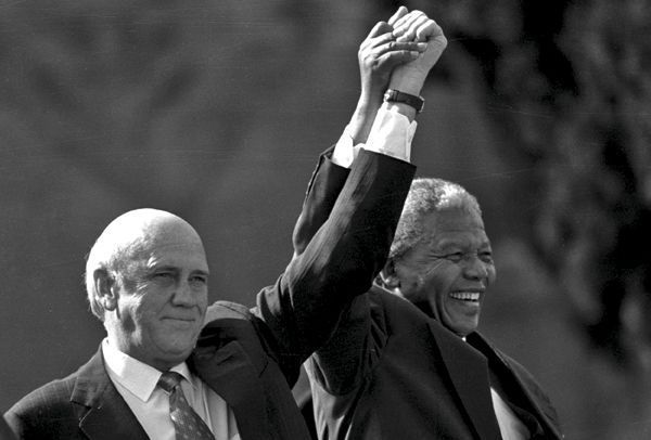 Afrique Du Sudfrédéric De Klerk Nelson Mandela Mort