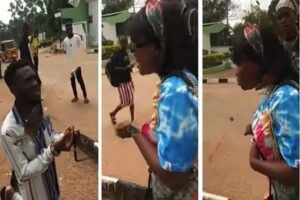 Nigeria : Elle A Giflé Son Petit Ami Qui Lui A Proposé En Public (Vidéo)