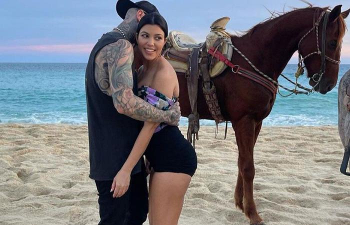 Travis Barker Kourtney Kardashianplage