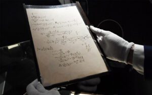 Un Manuscrit D’albert Einstein Vendu Aux Enchères