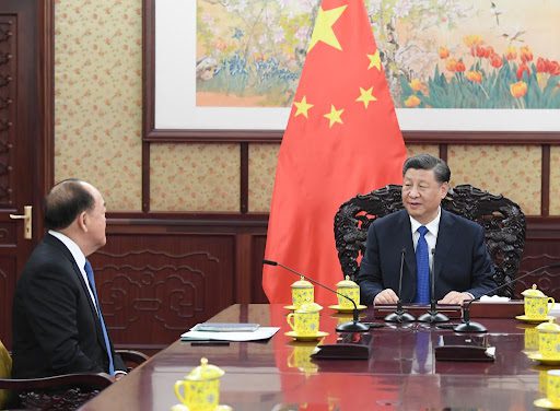 Chinele Président Xi Directeur Général Ras De Macao