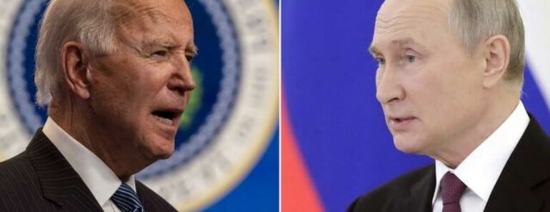 Joe Biden inflige une sanction à la Russie
