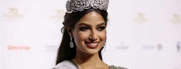 Miss Inde Harnaaz Sandhu couronnee en Israel Miss Univers 2021 770x297 - Miss Univers 2021 : Miss Inde Harnaaz Sandhu, est couronnée en Israël