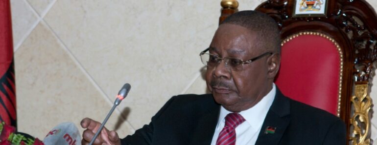 Le Président Du Malawi Dissout Son Cabinet Suite À Des Allégations De Corruption