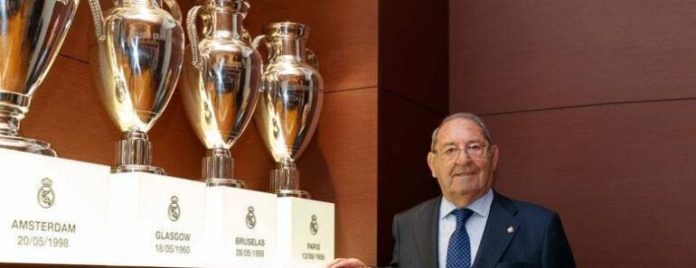 Real Madrid : Le Seul Joueur De L&Rsquo;Histoire Du Club À Avoir Remporté Six Coupes D&Rsquo;Europe Des Clubs Est Décédé