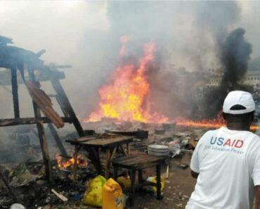 Ghana : un incendie fait d’énormes dégâts dans un marché