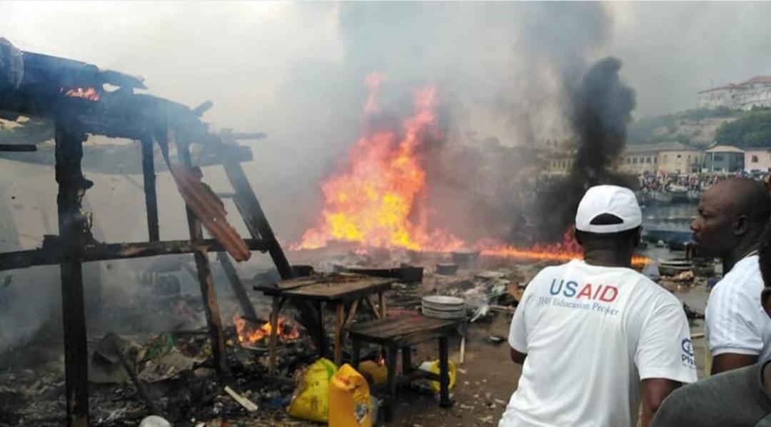 Ghana : Un Incendie Fait D'Énormes Dégâts Dans Un Marché
