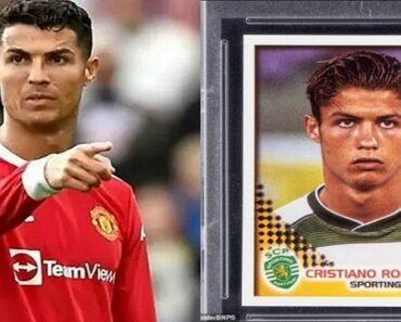 Cristiano Ronaldo: Le Prix Fou De Sa Toute Première Carte Panini Lors D’une Vente Aux Enchères