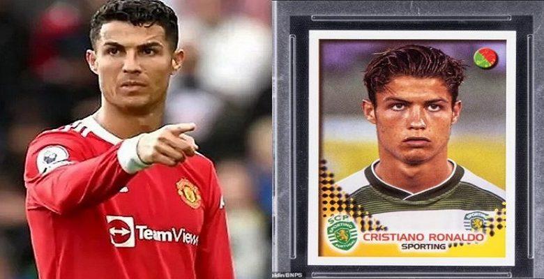 Cristiano Ronaldo Le Prix Fou Sa Toute Première Carte Panini Une Vente Aux Enchères
