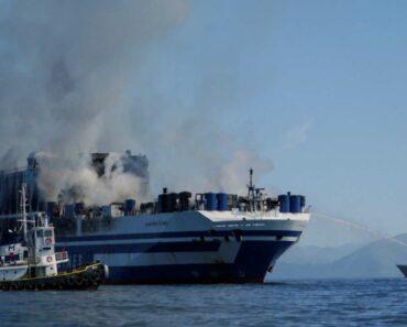Incendie d’un ferry : la recherche de 12 disparus au large de Corfou se poursuit