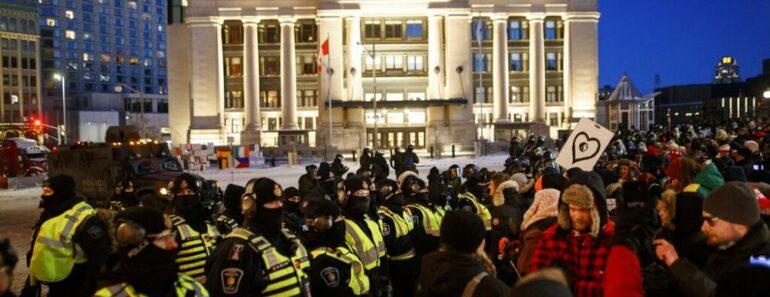 La Police Arrête Au Moins 70 Personnes À Ottawa