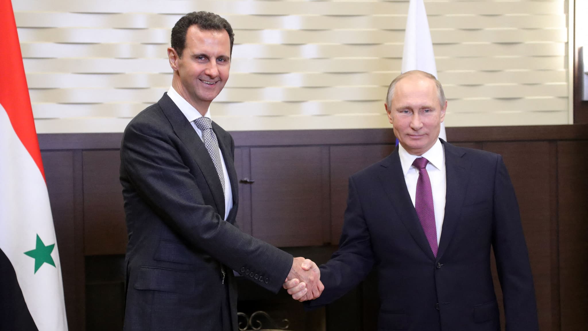 Le Président Syrien Assad Poutine Contre Ukraine