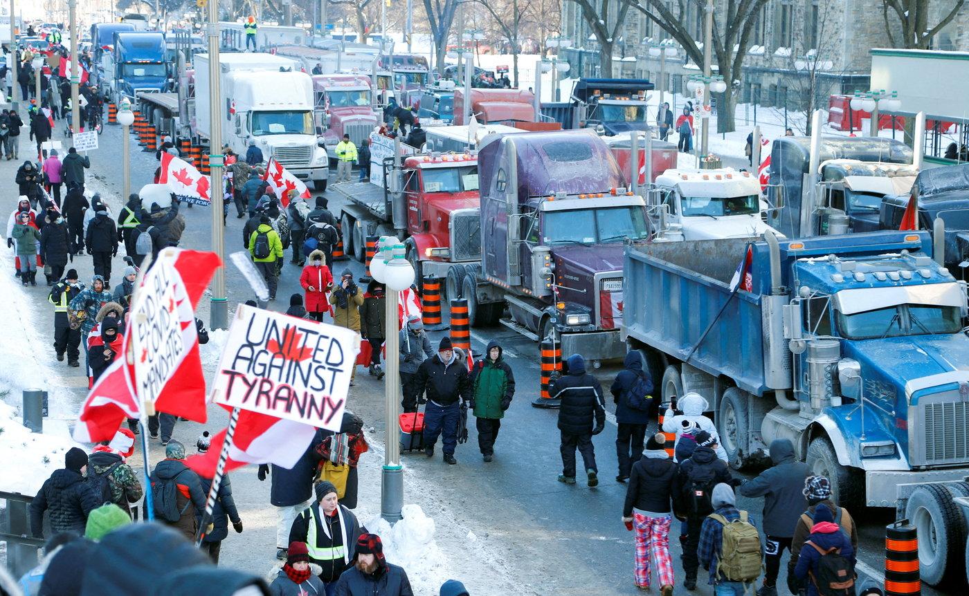 Manifestation Camionneurs Du Canada