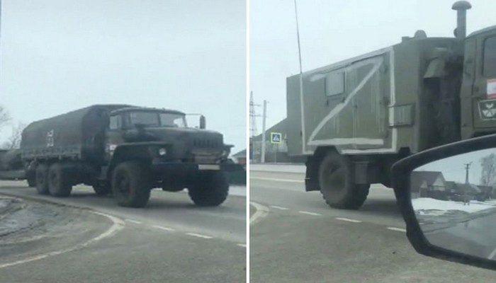 Préoccupations De Lukraine Des Experts Expliquent Le Mystérieux Symbole Z Véhicules Militaires Russes