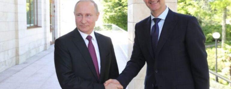 UkraineBachar Al Assad Poutine correction de lhistoire  770x297 - Ukraine/ Bachar Al Assad félicite Poutine et parle de « correction de l’histoire »