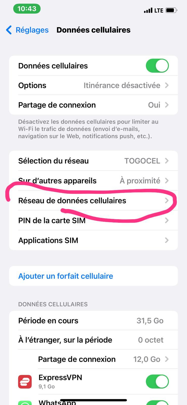 WhatsApp Image 2022 02 24 at 10.45.33 - Comment partager la connexion internet sur un iPhone avec Togocel  ?