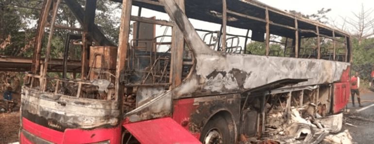 Ghana : Plus de 40 passagers échappent à l'incendie d'un bus