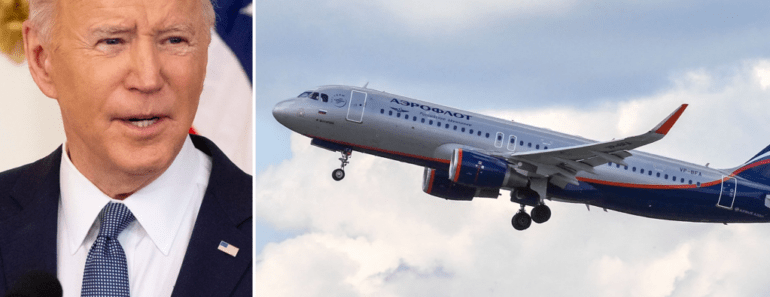 Biden Annonce L&Rsquo;Interdiction Des Avions Russes Dans L&Rsquo;Espace Aérien Américain