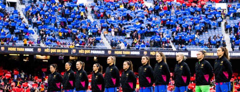 Football Féminin : Le Match Du Fc Barcelone Bat Un Grand Record