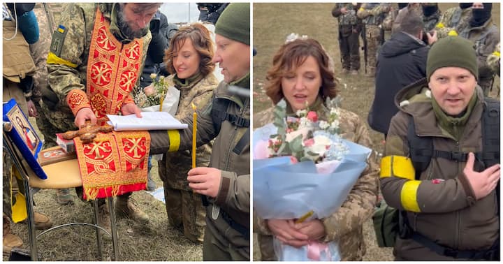 Ukraine : Deux Soldats Se Marient En Pleine Guerre