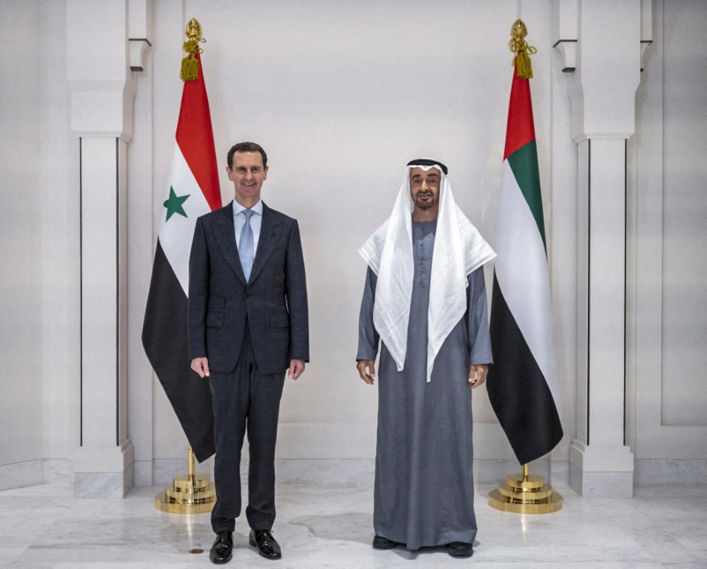 Syrie Premiere Visite Dassad Emirats Arabes Unis