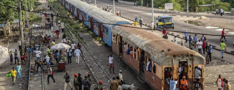 Au moins 7 morts un deraillement de train RD Congo 770x297 - Au moins 7 morts dans un déraillement de train en RD Congo