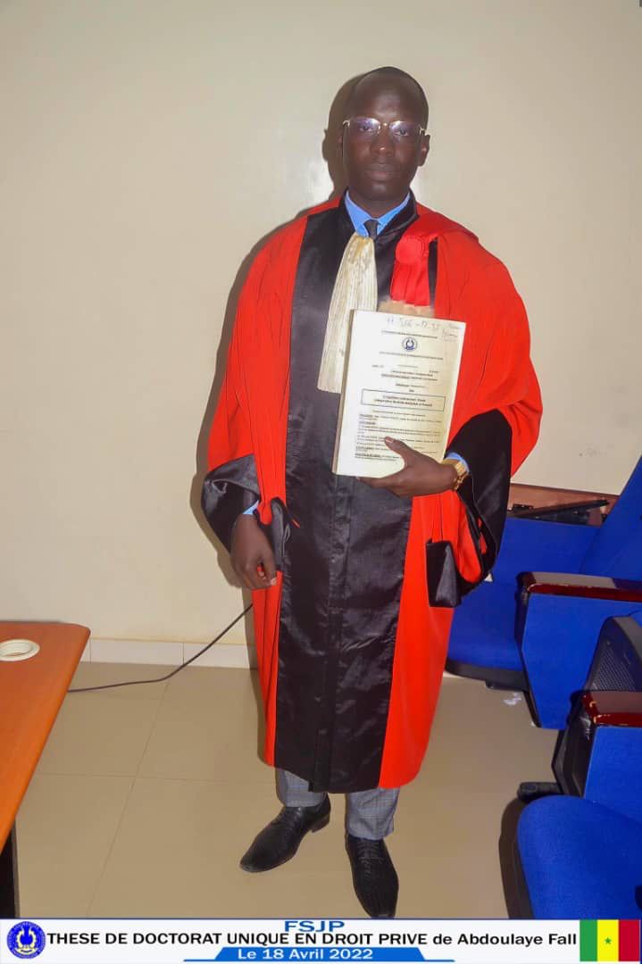 WhatsApp Image 2022 04 23 at 19.09.08 1 - Soutenance de thèse à l’UCAD :  Abdoulaye FALL, l'ancien Conseiller Technique de Aminata TALL devient Docteur en Droit