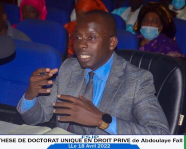 Soutenance De Thèse À L’ucad :  Abdoulaye Fall, L&Rsquo;Ancien Conseiller Technique De Aminata Tall Devient Docteur En Droit