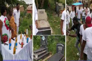 Ghana : Un Homme Célèbre Son Anniversaire Dans Un Cimetière (Vidéo)