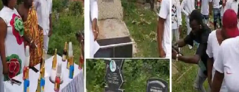 72972725 jpg 770x297 - Ghana : un homme célèbre son anniversaire dans un cimetière (vidéo)