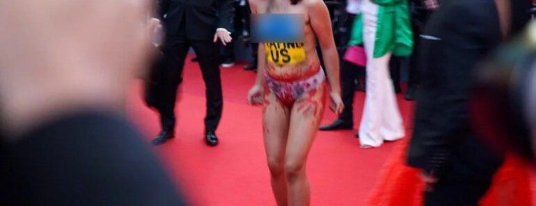 Cinéma : Une Manifestante Nue Fait Irruption Au Festival De Cannes