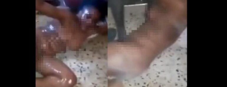 Nigeria Une femme deshabillee et fouettee groupe dhommes 770x297 - Nigeria : Une femme déshabillée et fouettée violemment par un groupe d'hommes (vidéo)