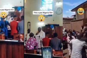 Cette femme débarque à l’église avec ses enfants pour surprendre son mari qui se marie en secret (Vidéo)