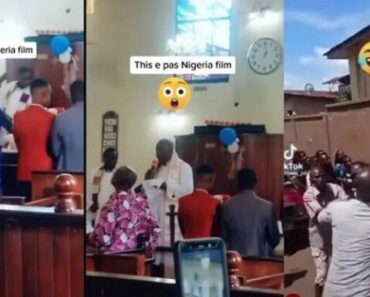 Cette femme débarque à l’église avec ses enfants pour surprendre son mari qui se marie en secret (Vidéo)