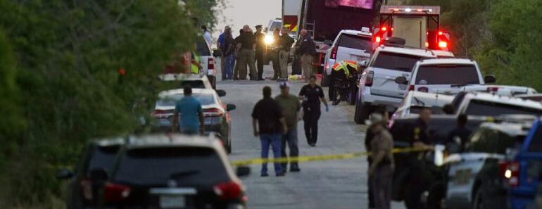 Etats Unis au moins 46 migrants retrouves morts un camion charnier Texas 770x297 - États-Unis : au moins 46 migrants retrouvés morts dans un camion charnier au Texas