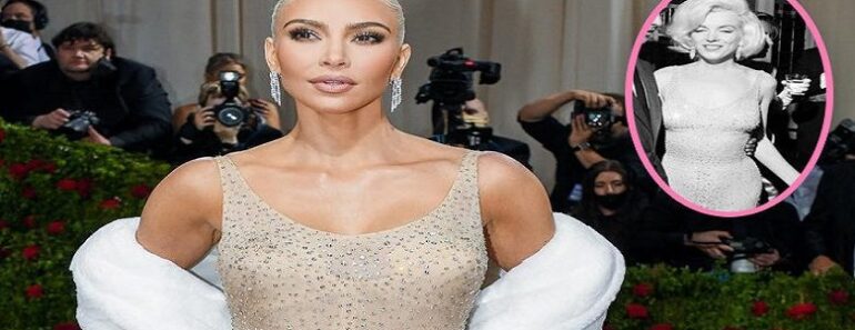 Kim Kardashian Accusée D&Rsquo;Avoir Saboté La Robe Iconique De Marilyn Monroe : Photos