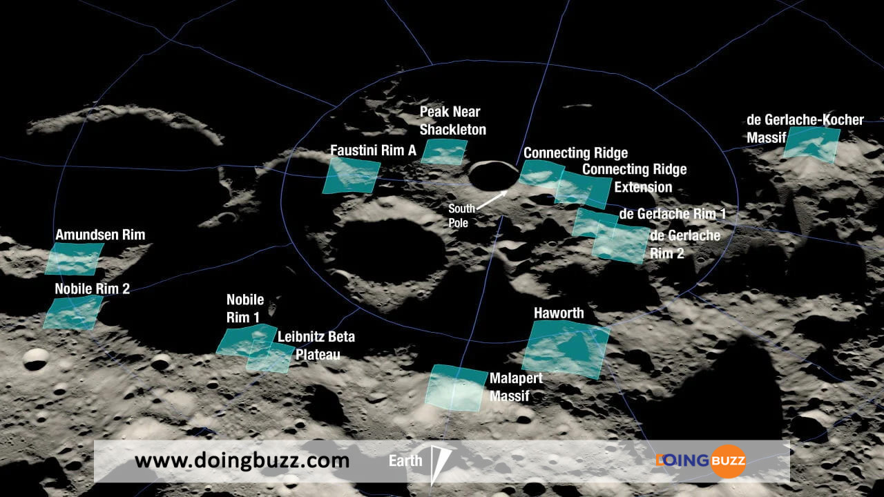 Artemis Iii : La Nasa Identifie 13 Régions Où Les Humains Peuvent Se Poser Sur La Lune
