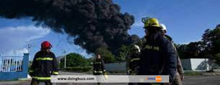 Un mort dizaines de blessesincendie depot de carburant Cuba 770x297 - Un mort et des dizaines de blessés dans l'incendie d'un dépôt de carburant à Cuba