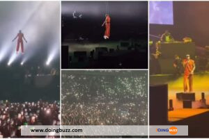 Wizkid descend du ciel lors de son concert à Paris (Vidéo)