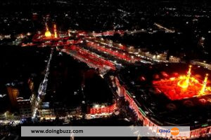 Images aériennes de la ville sainte de Kerbala