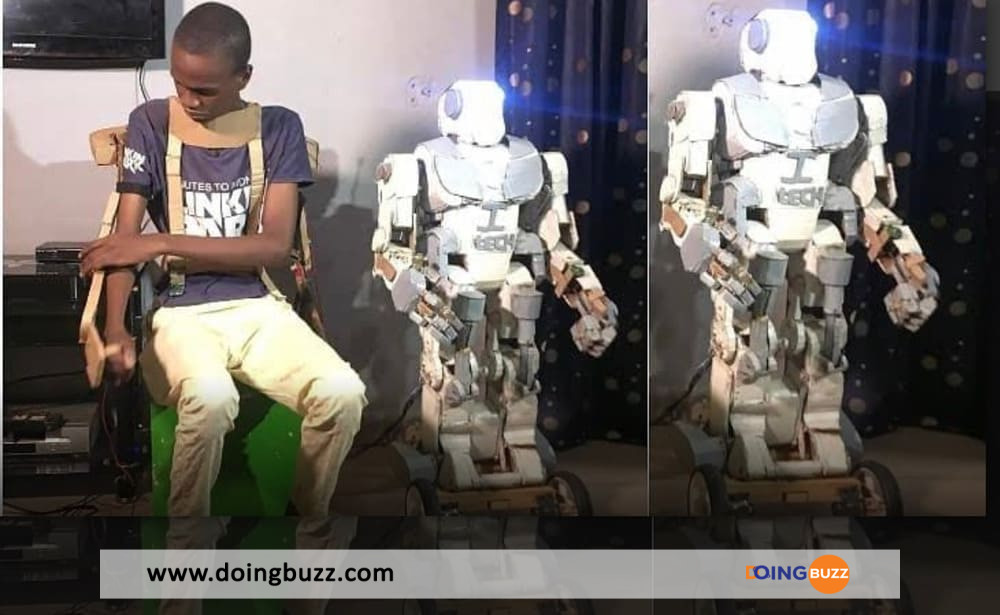 Nigéria : Ce Jeune 17 Ans Invente Un Robot Télécommandé Avec Des Ordures