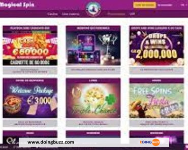 Les Bonus Et Promotions De Magical Spin Casino