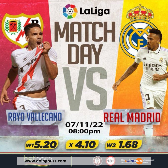 Fg Awsyxoaqyq24 - Les Compositions Officielles De Rayo Vallecano Vs Real Madrid
