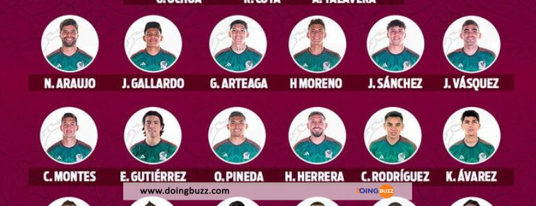 Coupe Du Monde 2022 : Voici La Liste Des 26 Joueurs Du Mexique