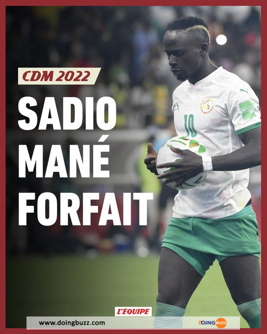 Coupe Du Monde 2022 : Sadio Mané Est Officiellement Forfait